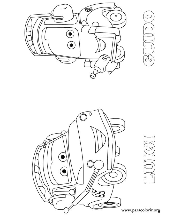 Plansa de colorat cu Cars pixar 130 36